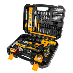 KIT HERRAMIENTAS C/ TALADRO INAL. 65PZ